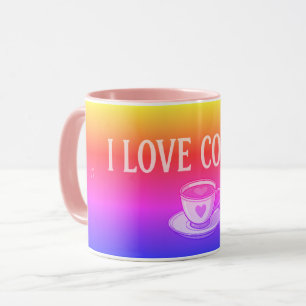 Mug J'aime le café Coloré 