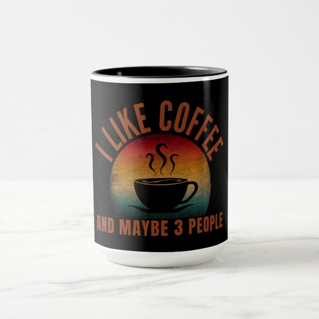 MUG J'AIME LE CAFÉ ET PEUT-ÊTRE 3 PERSONNES (Centre)
