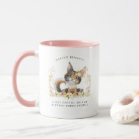 J'Aime Le Café, Mon Chat & 3 Personnes | Monogramm