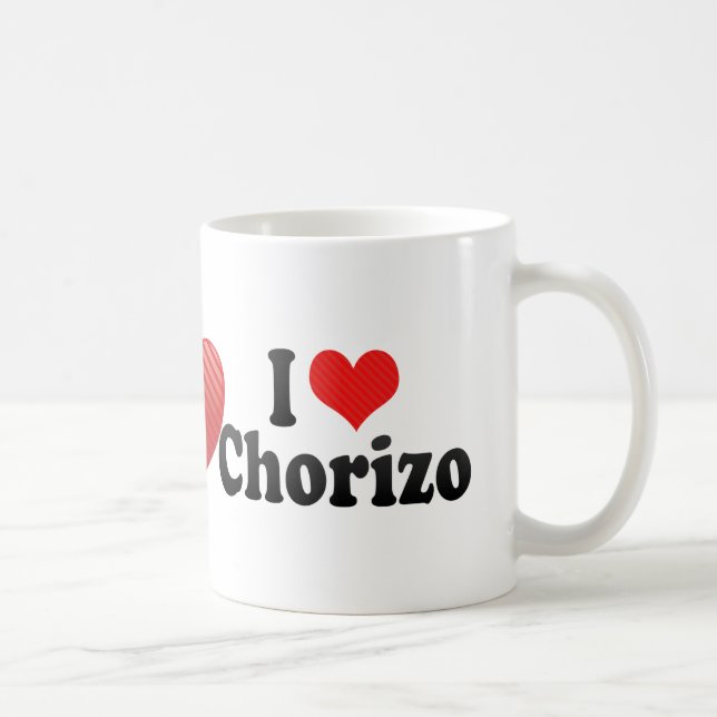 Mug J'aime le chorizo (Droite)