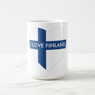 MUG J'AIME LE COEUR DE LA FINLANDE