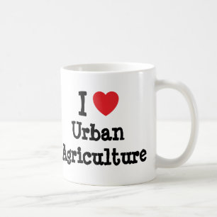 Mug J'aime le coeur de l'agriculture urbaine personnal