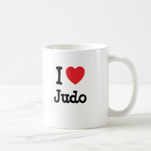 Mug J'aime le coeur Judo personnalisé
