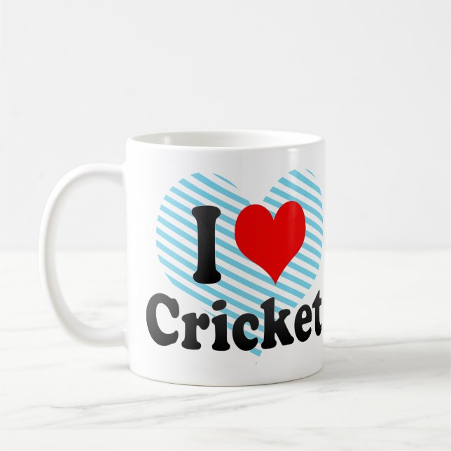 Mug J'aime le cricket (Gauche)