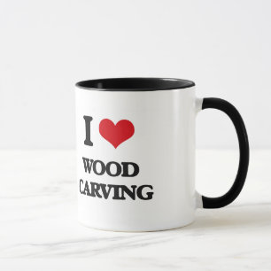 Mug J'aime le découpage du bois