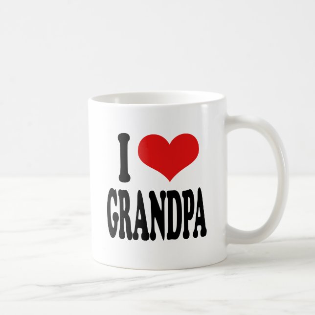 Mug J'aime le grand-papa (Droite)