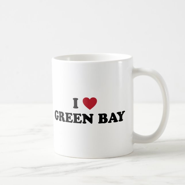 Mug J'aime le Green Bay le Wisconsin (Droite)