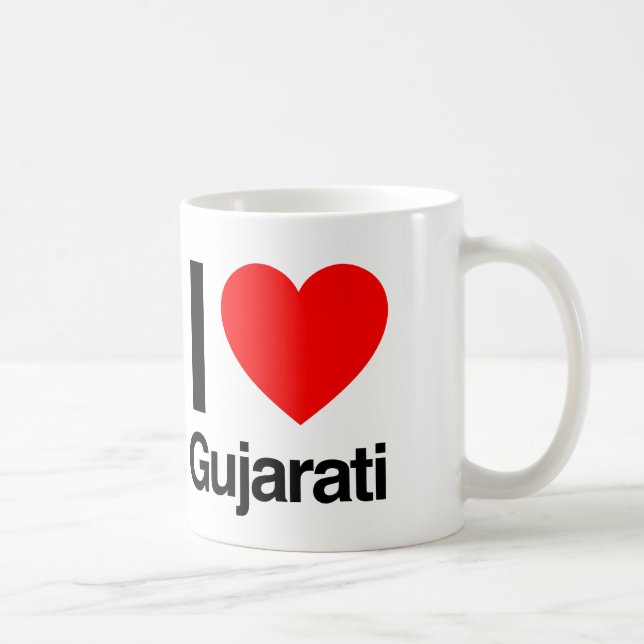 Mug j'aime le gujarati (Droite)