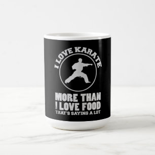 Mug J'Aime Le Karaté Plus Que J'Aime Le Cadeau Aliment