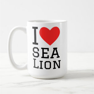 Mug J'aime le lion de mer