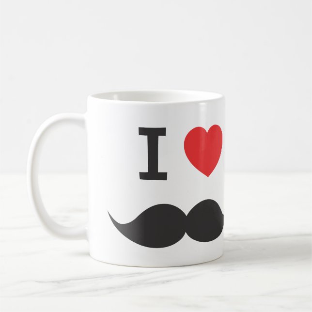 Mug j'aime le moostash (Gauche)