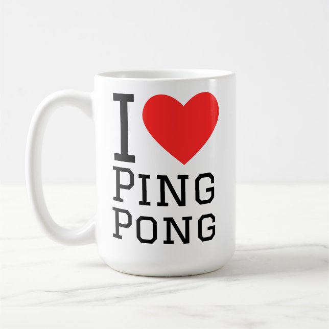 Mug J'aime le ping pong (Gauche)