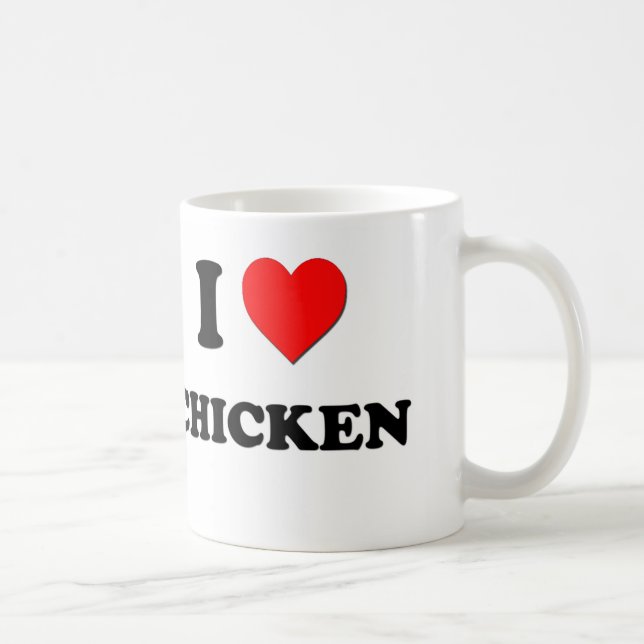 Mug J'aime le poulet (Droite)