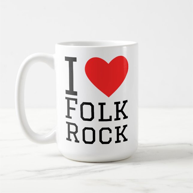 Mug J'aime le rock folk (Gauche)