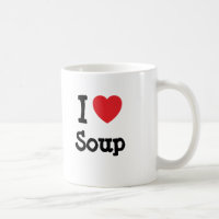J'aime le T-shirt de coeur de soupe