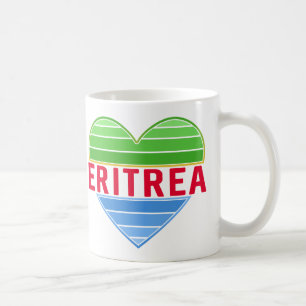Mug J'aime l'Erythrée, coeur érythréen