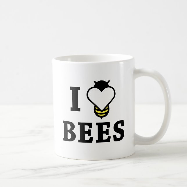 Mug J'aime les abeilles (Droite)