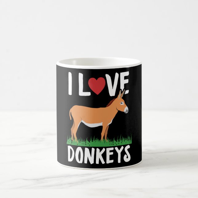 Mug J'aime les ânes | Don de Donkey Lover (Centre)