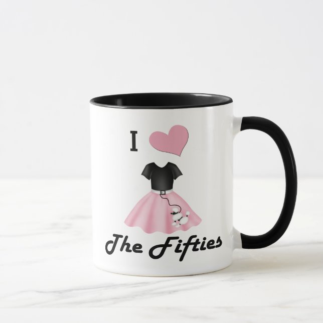Mug J'aime les années 50 (Droite)