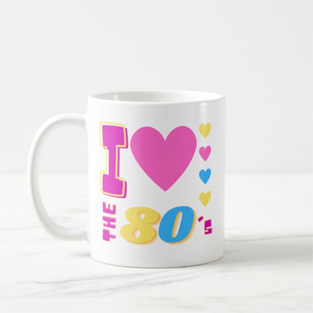 Mug J'Aime Les Années 80 (Gauche)