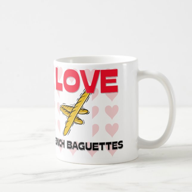 Mug J'aime les baguettes françaises (Droite)