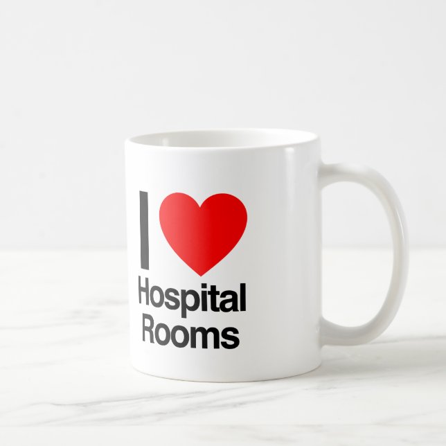 Mug j'aime les chambres d'hôpitaux (Droite)