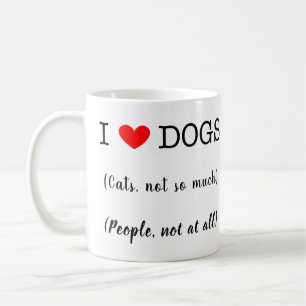 Mug J'aime les chiens, les chats pas tellement, les ge