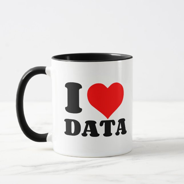 MUG J'AIME LES DONNÉES (Gauche)