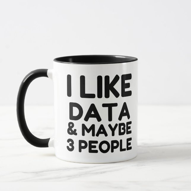 MUG J'AIME LES DONNÉES ET PEUT-ÊTRE 3 PERSONNES (Gauche)