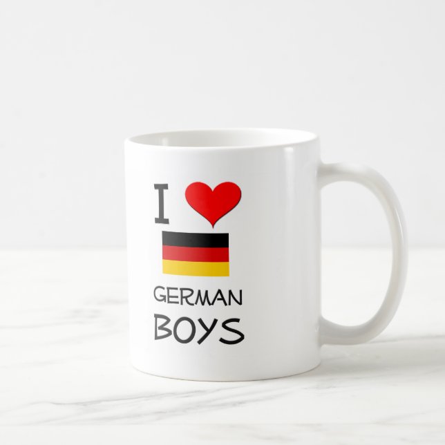Mug J'aime les garçons allemands (Droite)