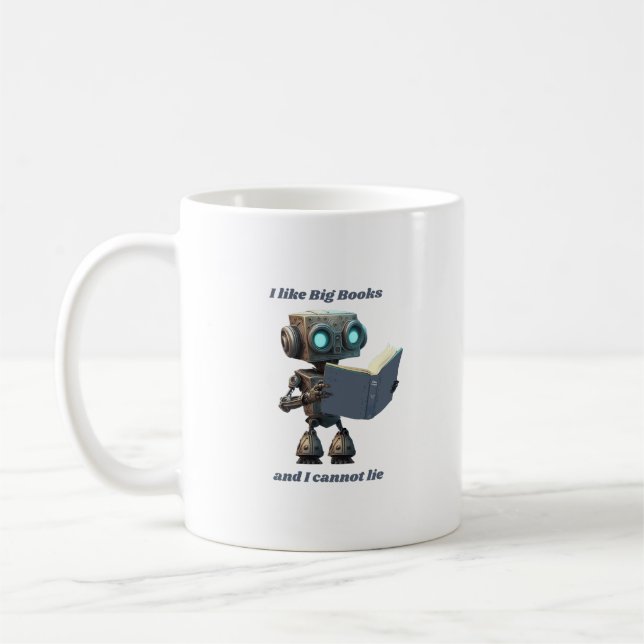 Mug J'aime les grands livres et je ne peux pas mentir (Gauche)