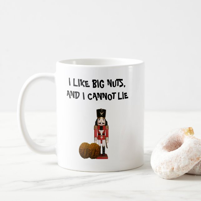 MUG J'AIME LES GRANDS NUS ET JE NE PEUX PAS MENTIR. (Avec donut)