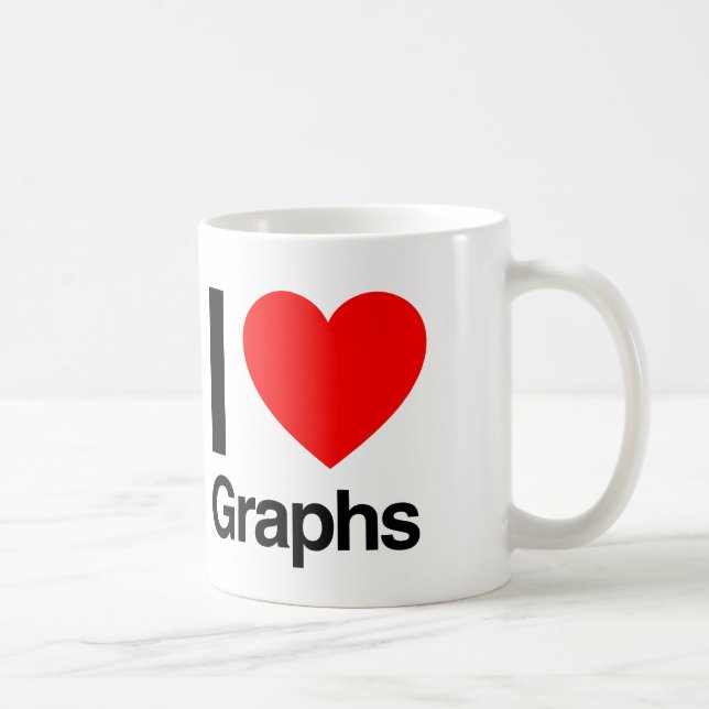 Mug j'aime les graphiques (Droite)