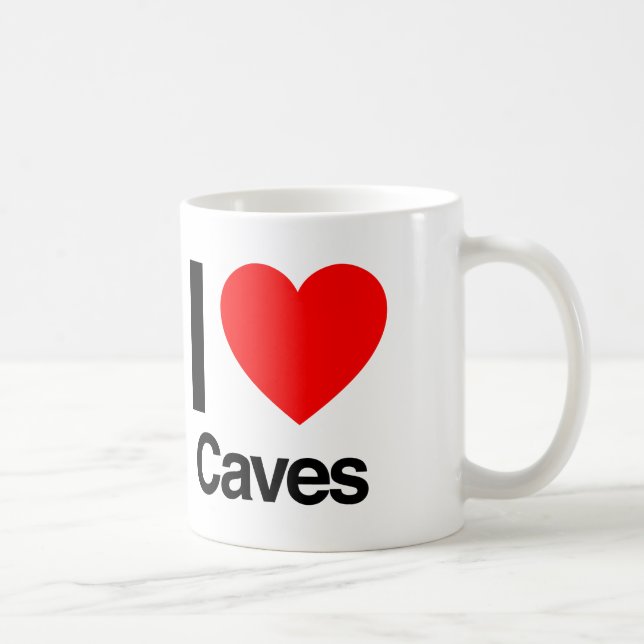 Mug j'aime les grottes (Droite)