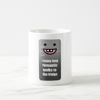 Mug J'aime les longues promenades romantiques au frigo