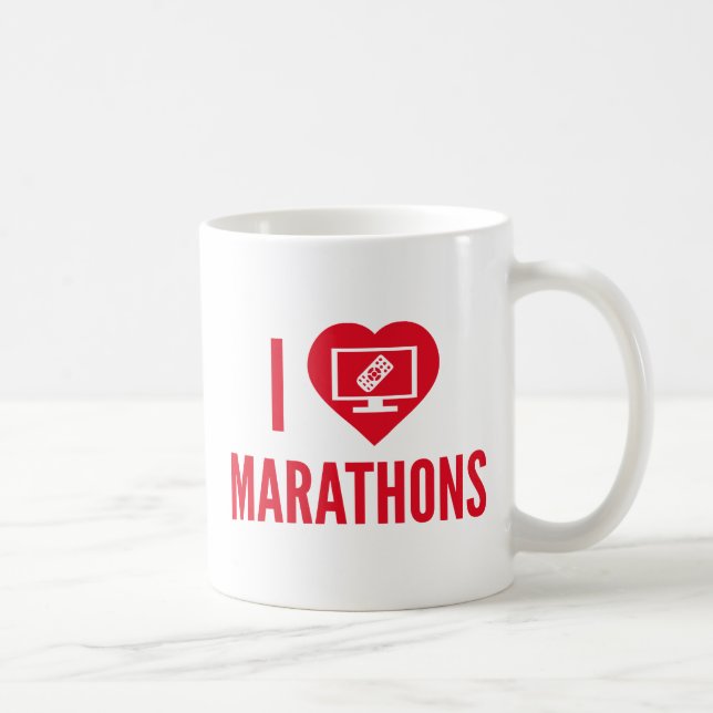 Mug J'aime les marathons (Droite)