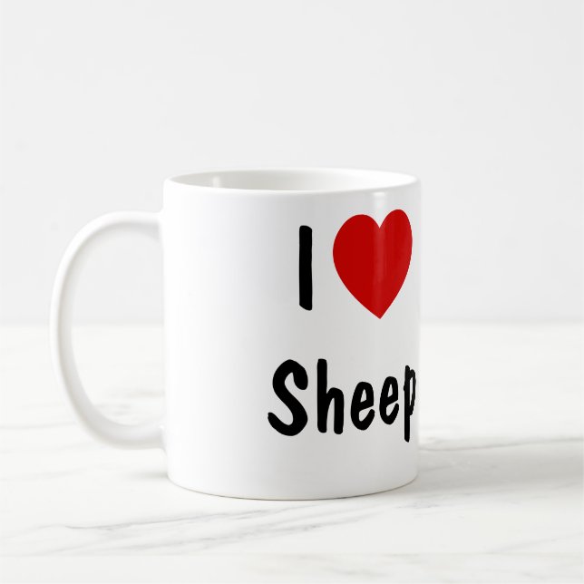 Mug J'aime les moutons (Gauche)