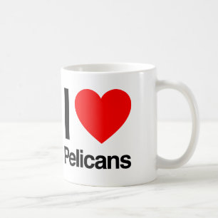 Mug j'aime les pélicans