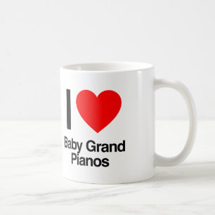 Mug j'aime les petits pianos à queue