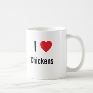 Mug J'aime les poulets