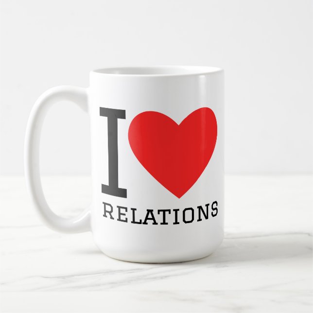 Mug J'aime les relations (Gauche)