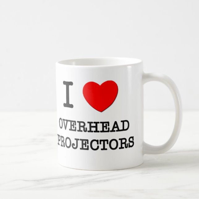Mug J'aime les rétroprojecteurs (Droite)