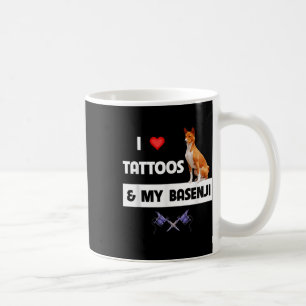Mug J'Aime Les Tatouages Et Mon Chien Basenji Tatouer 