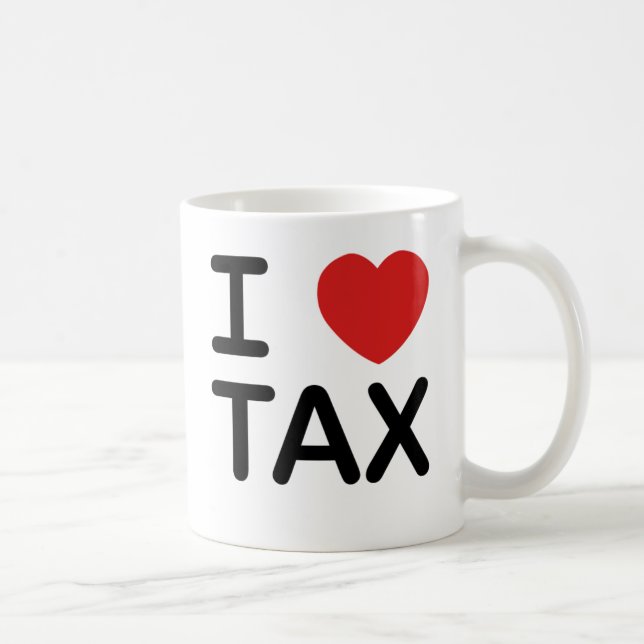 Mug J'aime l'impôt (Droite)