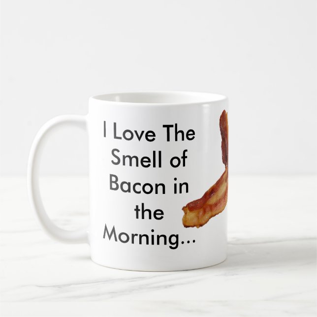 Mug J'aime l'odeur du lard pendant le matin… (Gauche)