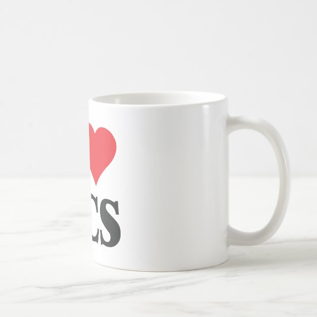 Mug J'aime l'oscillation de côte ouest (Droite)