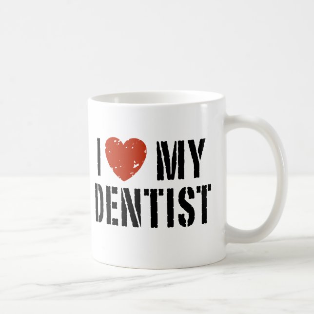 Mug J'aime ma boue dentiste (Droite)