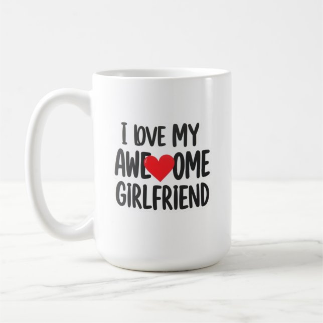 Mug J'aime ma copine géniale (Gauche)