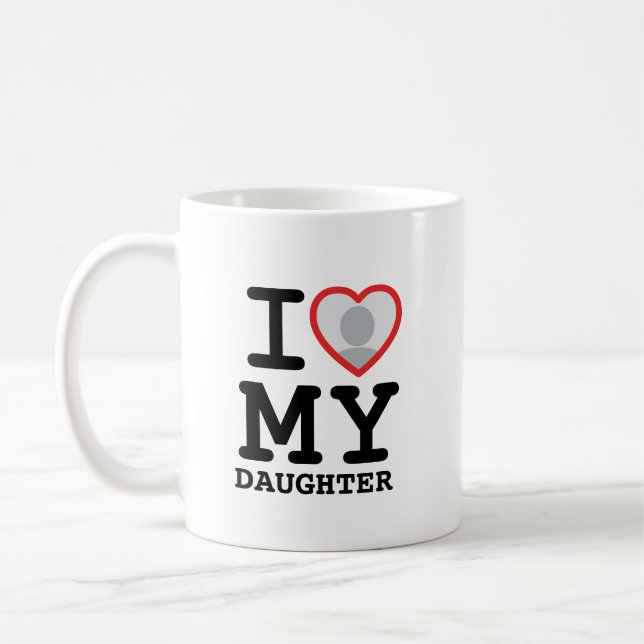 Mug j'aime ma fille | photo de Fête des pères (Gauche)