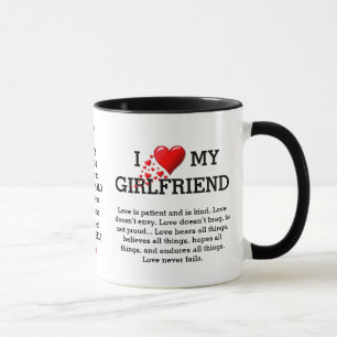Mug J'AIME MA PETITE AMIE Personnalisée Christian